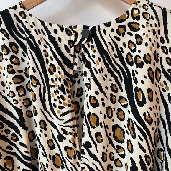 NWT ASOS Animal Print Wide Leg Jumpsuit - Picture 12 of 16